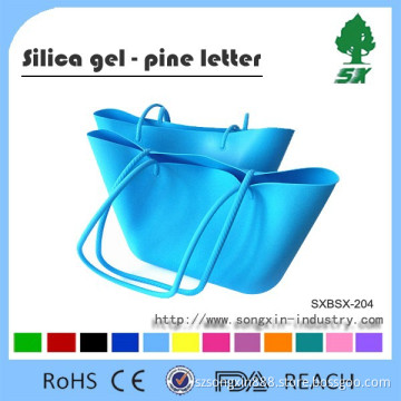 Newest and Water-Proof Silicone Beach Bag Factory Price Silicone Handbags/Silicone Shoulder Bag for woman
